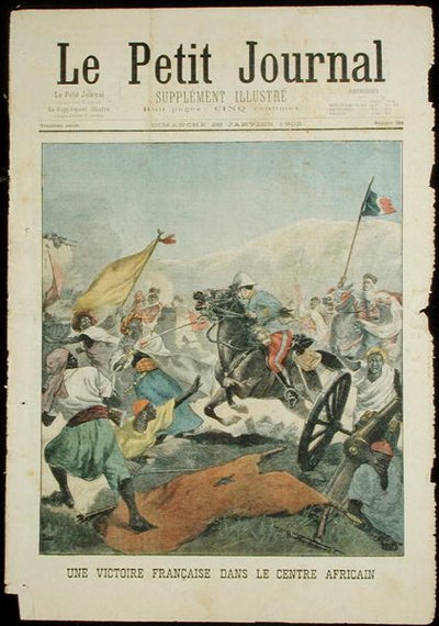 Una vittoria francese in Africa centrale, da Le Petit Journal, 26 gennaio 1902 da French School